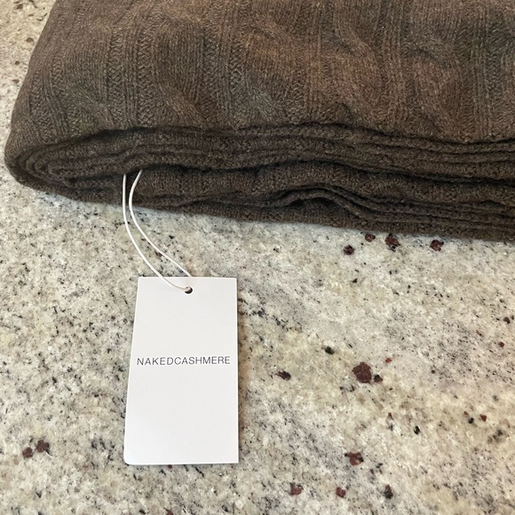 Only One Left!!!! Cable Knit Blanket from NakedCashmere